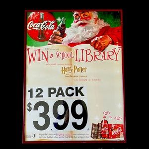 Coca Cola Harry Potter framed poster from 2001